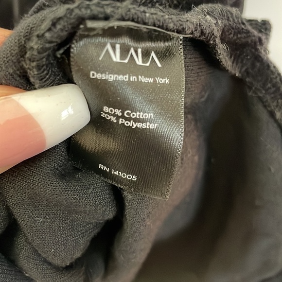 ALALA Champ Tee black velvet velour size L black - Picture 10 of 11